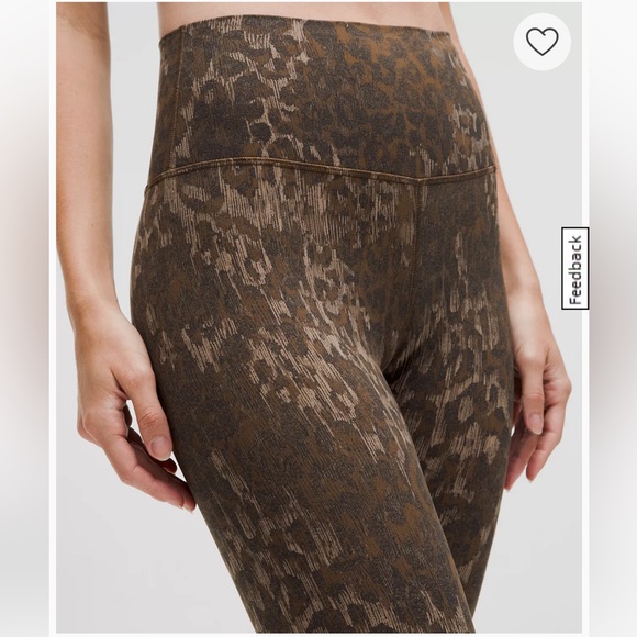 lululemon Align™ High-Rise Pant 28" - Lined Truleopard MAX Brown Multi - Picture 2 of 4